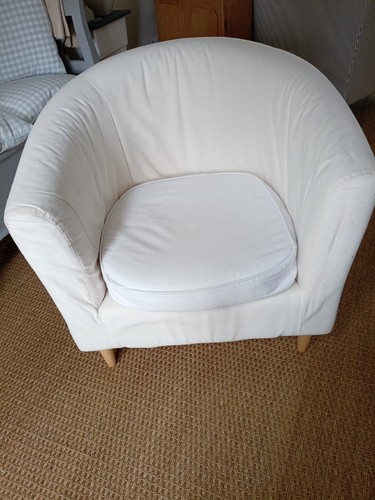 Ikea upholstered tub chair - tub,