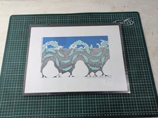 Simon Drew Signed Print Framed - Cod Moving In A Mysterious Way Humorous