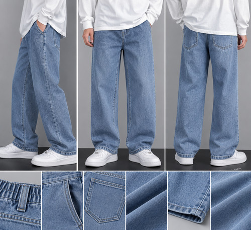 Mens korean jeans wide leg - mens,