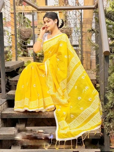 Women jamdani silk saree - silk,