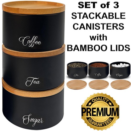 Tea coffee sugar canister - coffee,