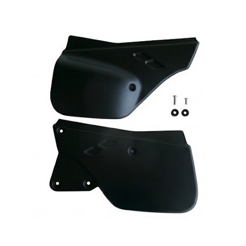 Pair black side covers - pair,