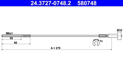 Ate parking brake - parking, pull