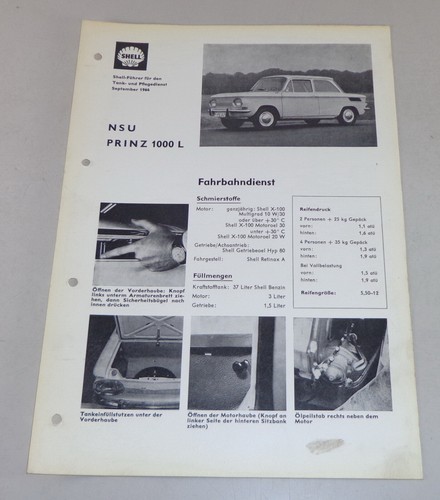 Shell lubrication plan - lubrication, nsu