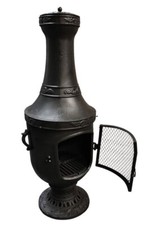 Solid cast iron chimenea heavy - iron,