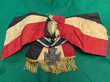 GERMAN FLAG TIE AND ITS BIG IRON CROSS WAR OF 1870 / 1914