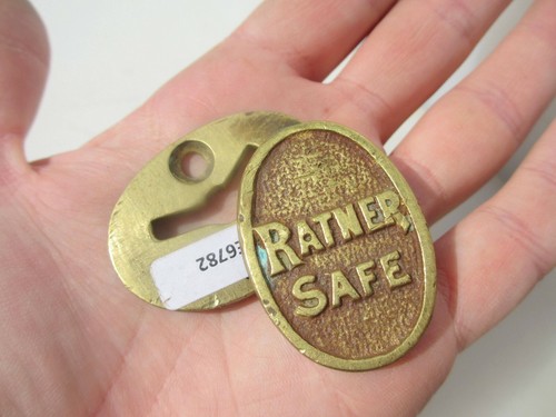 Victorian brass safe keyhole - victorian,