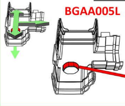Bgaa005 165mm inline - 90°,