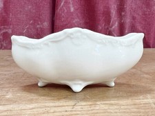 VINTAGE COALPORT BONE CHINA PLANTER PLANT POT POSY BOWL WHITE COUNTRY WARE