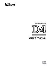 NIKON D4  DIGITAL CAMERA PRINTED INSTRUCTION MANUAL USER GUIDE 484 PAGES A5