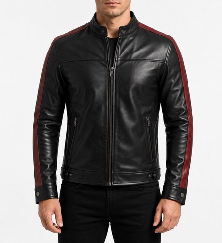 Men genuine leather cafe - genuine,