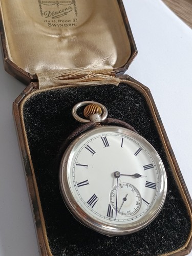 Victorian silver pocket - silver, watch