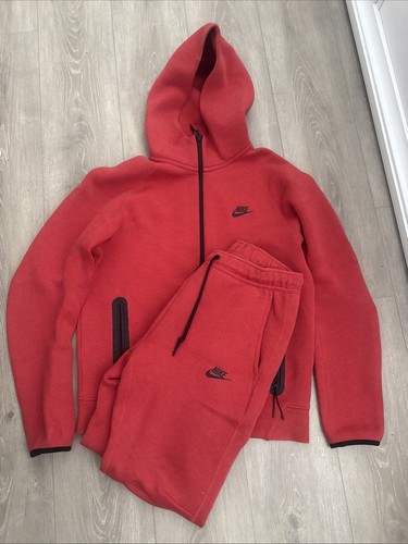 Nike tech fleece tracksuit red - nike,