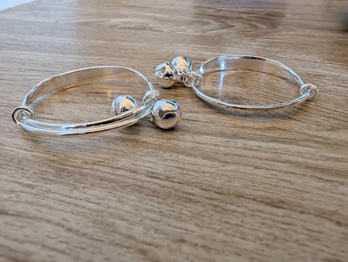 Set silver coloured baby - 2x,