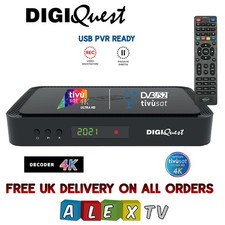 Tivusat Digiquest Q90 HD 4K with Activated Tivusat Card- Watch FREE Italian TV