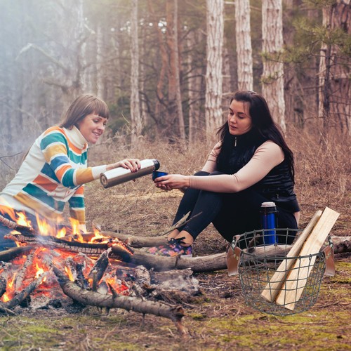 Firewood storage basket log - firewood,