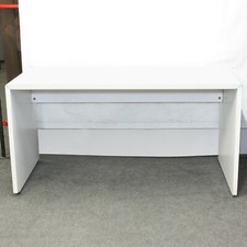 Office Home Desk White Melamine Thick, Dismantles to Flat-pack UK Made