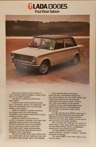 Lada 1300es saloon brochure - lada,