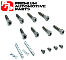 KAWASAKI ZZR1100 1990-2001 Stainless joint bolt set front caliper + Pad pin set