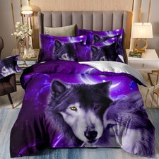 Wolfs animals soft doona duvet - animals,