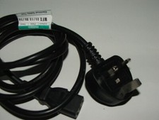 C13 KETTLE LEAD UK MAINS PLUG POWER CABLE CORD FOR PC COMPUTER PRINTER/playstati