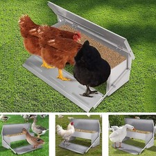 5kg Capacity Auto Chicken Feeder Poultry Feeder Aluminium Poultry Treadle Feeder