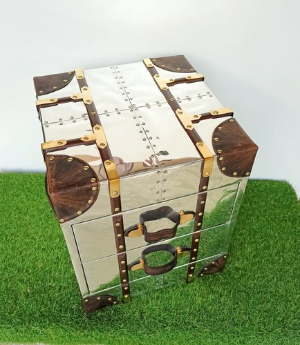 Bedside trunk chest aluminium