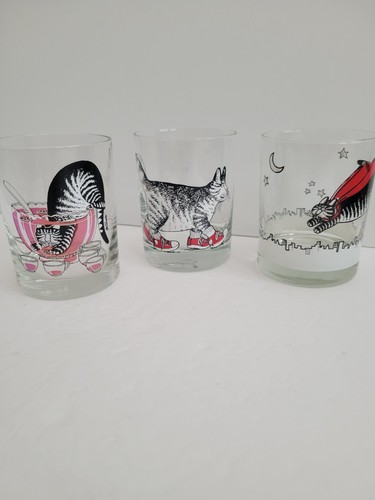Kliban cat glasses - 3, rocks
