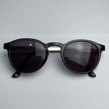 Specsavers Eyeglasses Glasses Frames Black Round Full Rim Shades 50-16-135