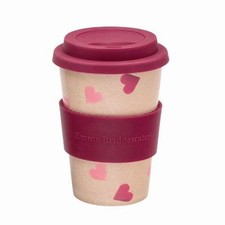 Emma Bridgewater Travel Cup Pink Hearts Theme made from Rice Husk Boxed BPA Free