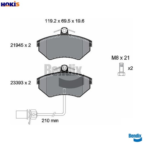 Brake pad set - brake,