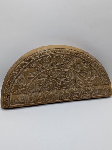 Vintage hand carved wooden - vintage,
