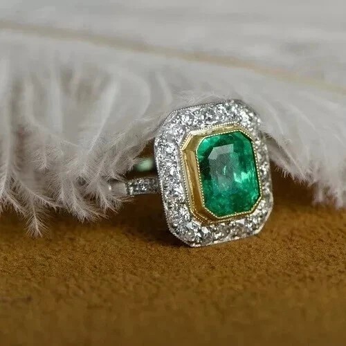 25ct art deco vintage lab - 2.25ct,