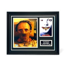 Anthony Hopkins Signed Silence of the Lambs Framed Photo Beckett & COA Autograph