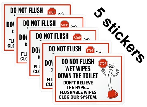 Not flush wet wipes only - flush,