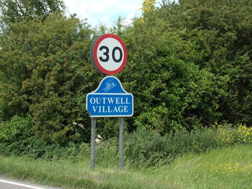 Photo outwell village name - a1,