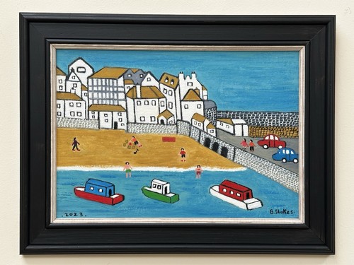 Barry stokes framed oil on - stokes,