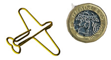 Paper Clip Plane Aircraft Shape Novelty ra
