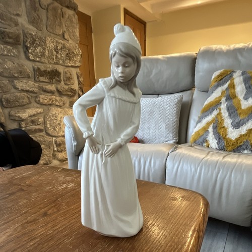 Nao white porcelain girl - porcelain,