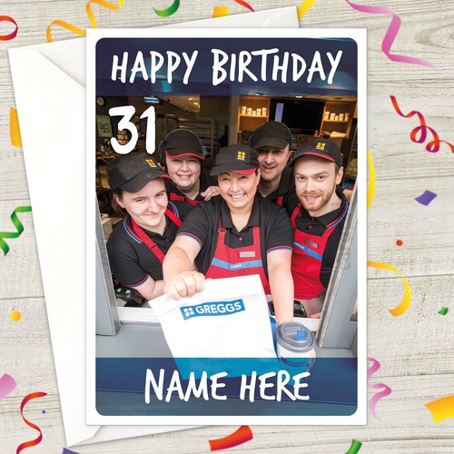 Greggs bakery personalised - greggs,