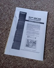 Roland SP-808 Sampler Original Manual (Cover Missing, See Pic)
