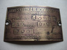 James KEITH & BLACKMAN Vintage
