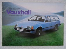 Vauxhall Brochure 1979: Chevette, Viva,Cavalier,Carlton,Royale.51 pages,Colours.
