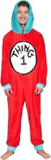  Dr. Seuss Thing 1 & 2 Pajama Costume Cosplay Interchangeable Patches for Unisex
