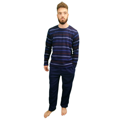 Mens pyjama warm fleece - warm,