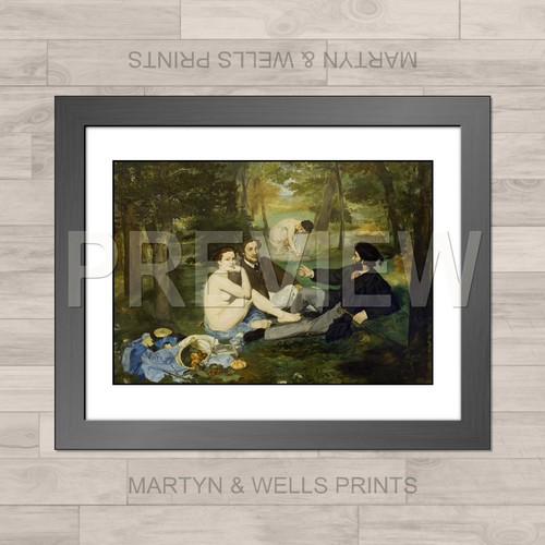 Manet framed print - :, dejeuner