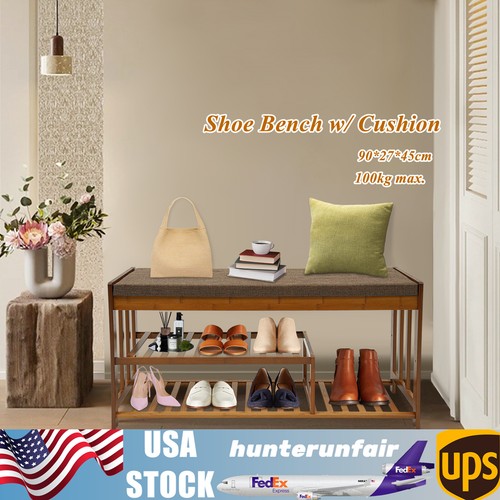 Shoe bench with - bench, cushion