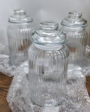 1300ml Glass Jars Set of 3