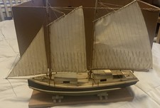 Vintage Schooner Ship Model