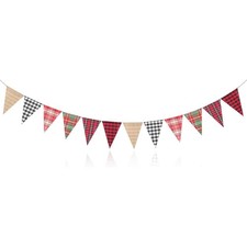 Tartan Bunting Red Black Plaid